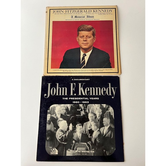 John F Kennedy JFK Memorial Album / The Presidential Years 1960-1963 LP Lot VG+ - Picture 1 of 7